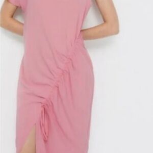 Zara Pink Ruched Dress
